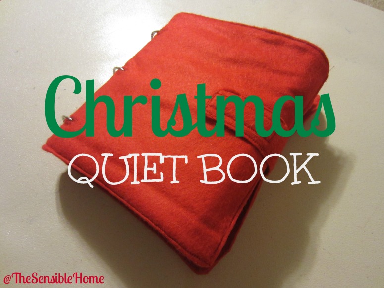 christmas quiet book with text